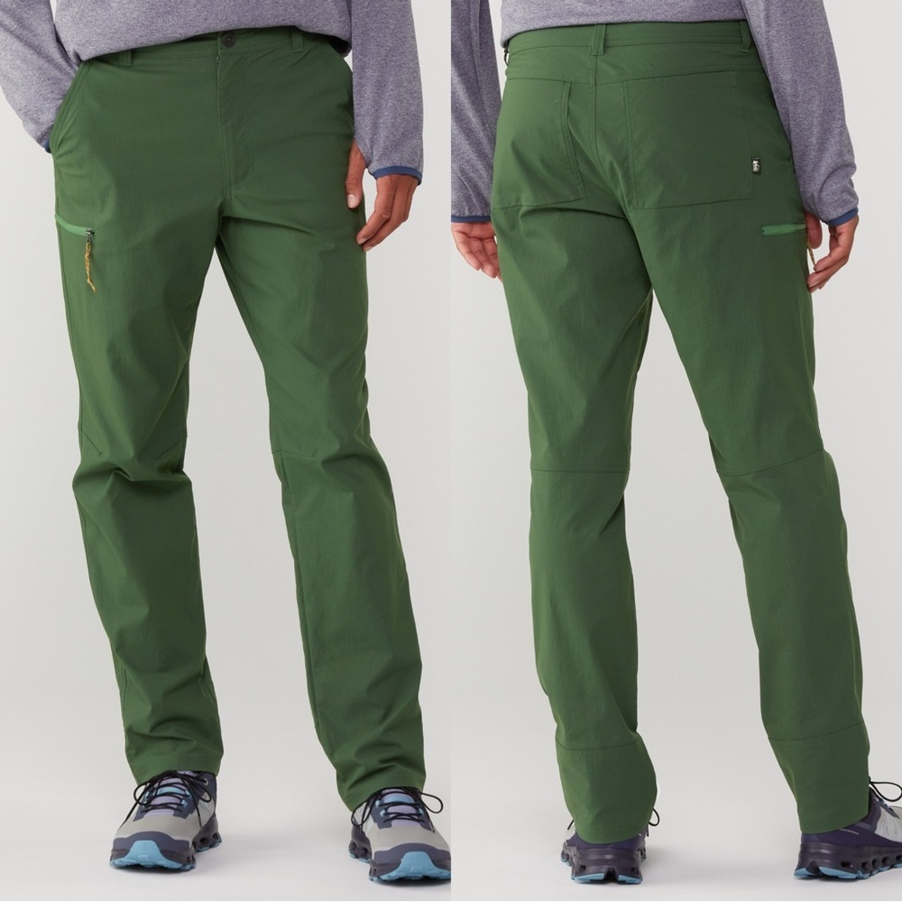 REI Men’s Trailmade Pants Outdoor Hiking UPF 50+ in Heritage Spruce Size 40X32